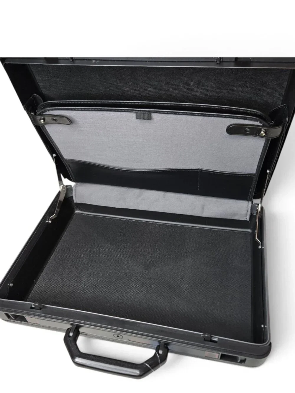 NWT Samsonite Black Delegate Attache Hard Body Storage Briefcase FLAW no key